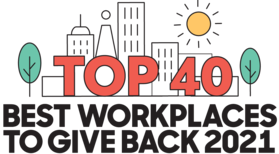 Top 40 Workplaces To Give Back